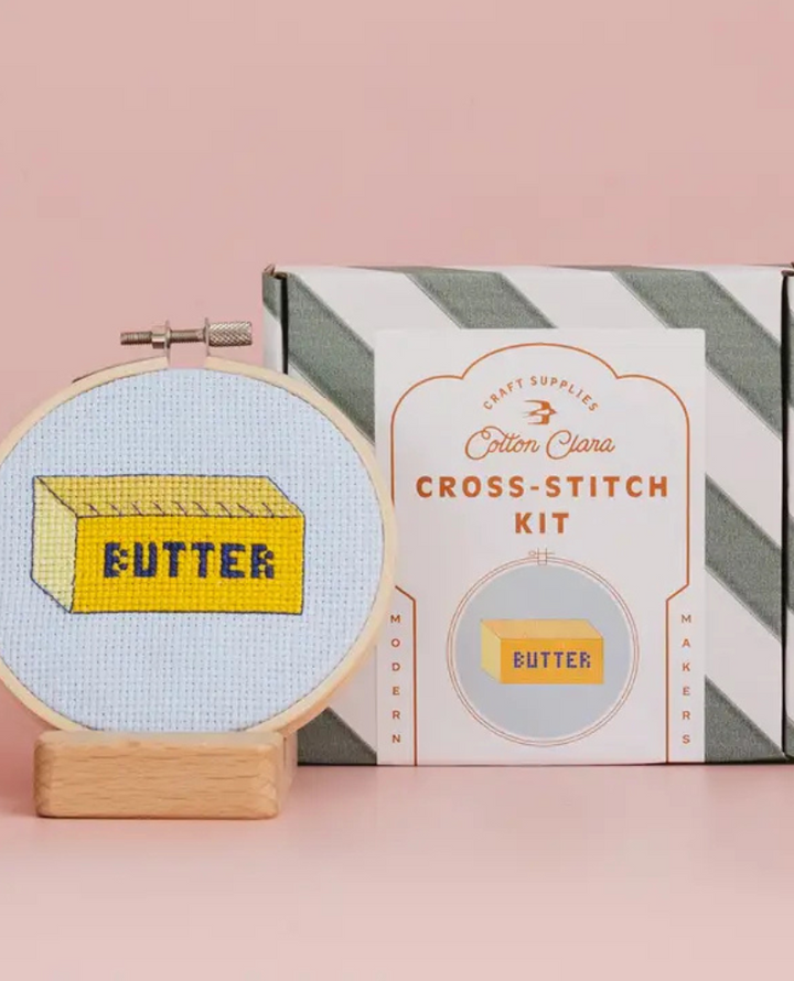 Cotton Clara Butter Cross Stitch Kit