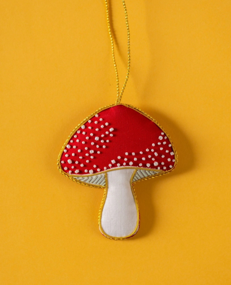 Ian Snow Toadstool Tree Decoration