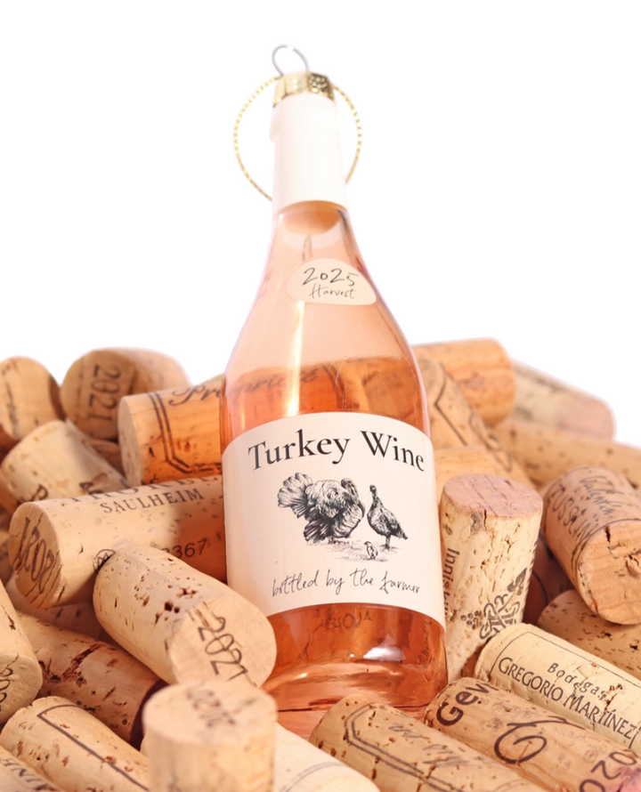 Studio Thie Glass Turkey Wine Decoration