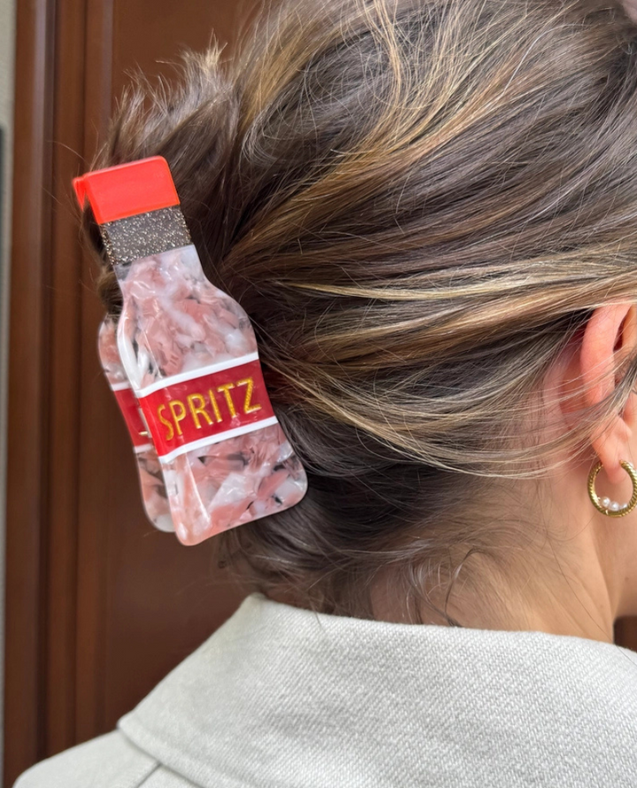 By Vivi Pink Spritz Hair Clip