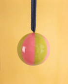 Ian Snow Oasis Green Pink Bauble
