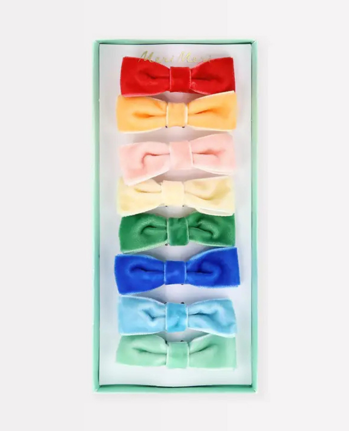 Meri Meri Rainbow Velvet Hair Clips
