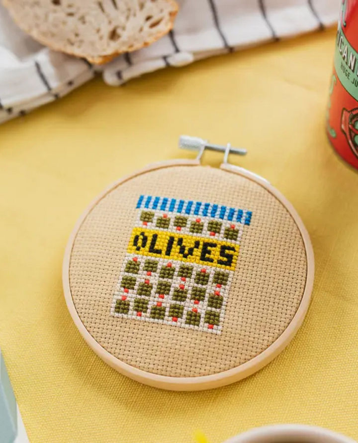 Cotton Clara Olives Cross Stitch Kit