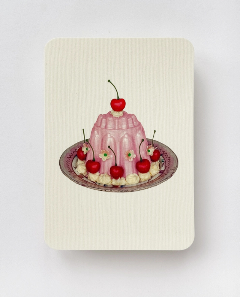 Canonbury Press Pink Cake Greeting Card
