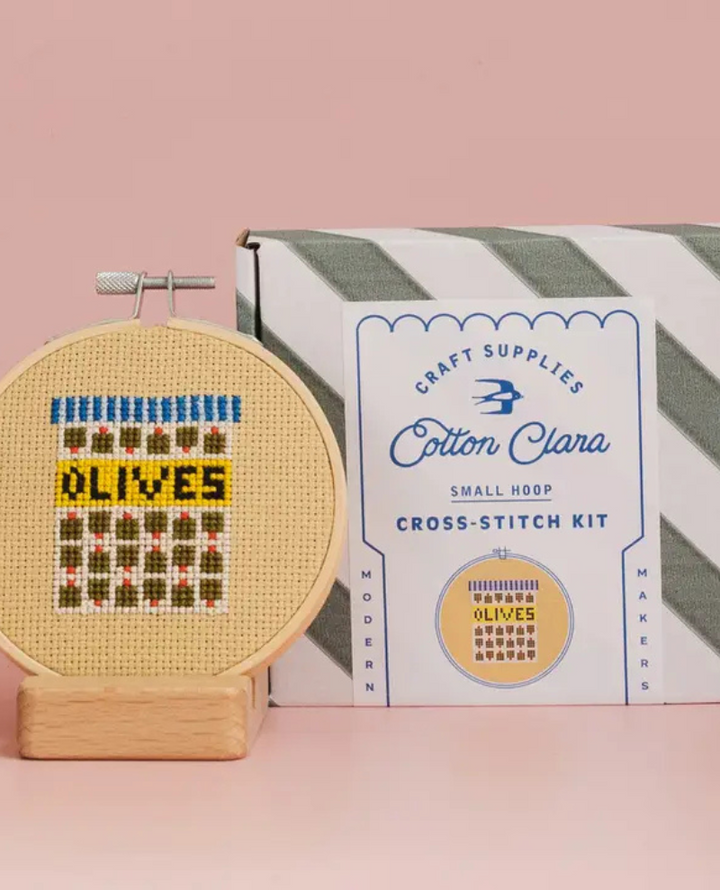 Cotton Clara Olives Cross Stitch Kit