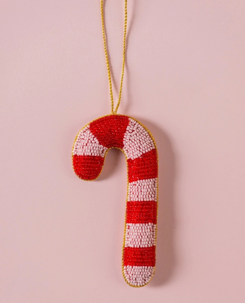 Ian Snow Candy Cane Tree Decoration
