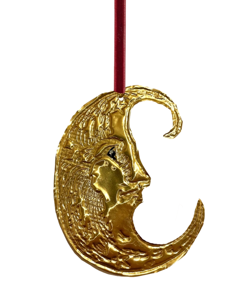 Meg Fatharly Embossed Tin Moon Decoration