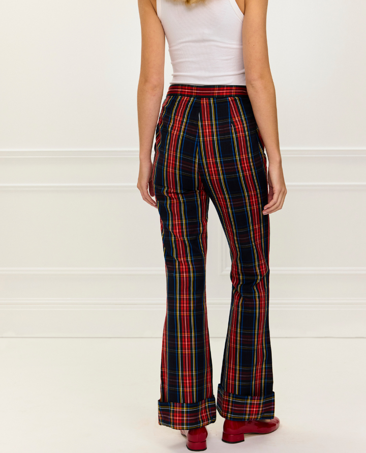 Pink City Prints Romy Tartan Trousers