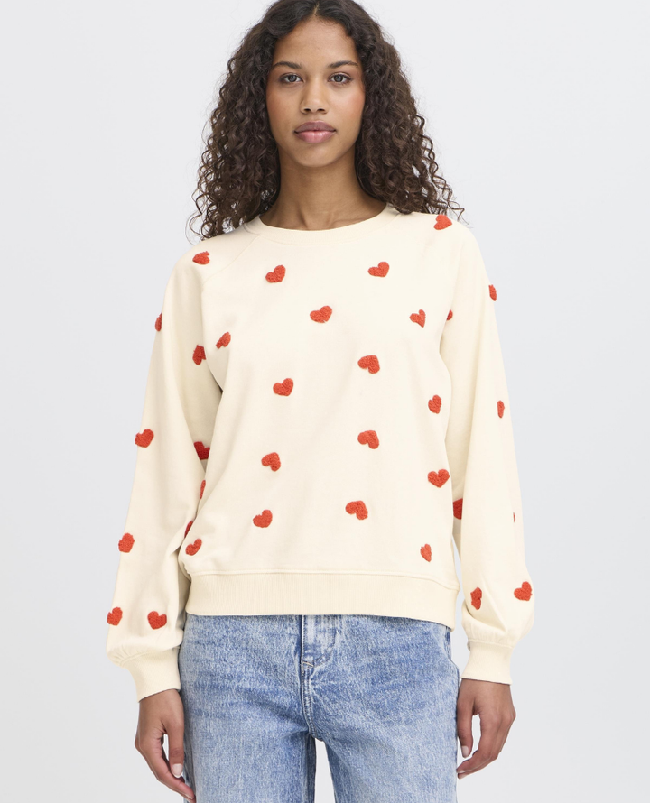 Ichi Kasura Tangerine Heart Sweatshirt