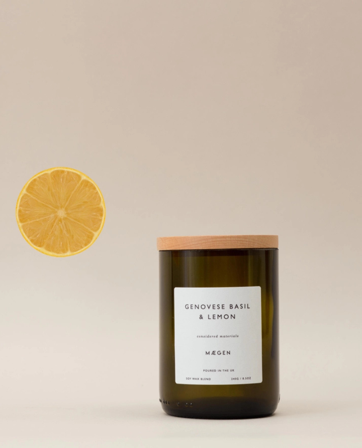 Maegen Orchard Basil & Lemon Candle