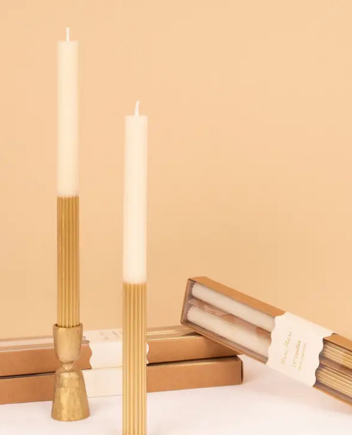 Meri Meri Gold Dipped Candle Pair