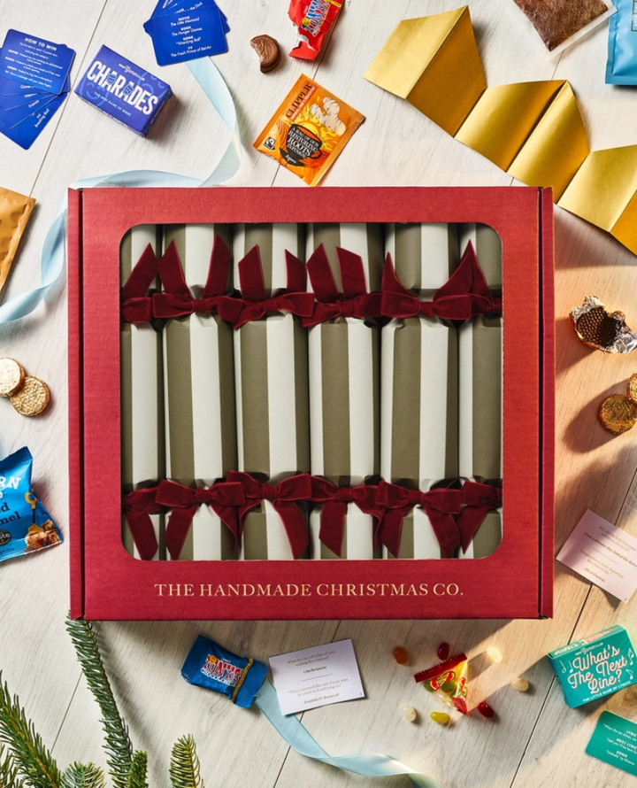 Handmade Christmas Co. Green Stripe Coffee Crackers
