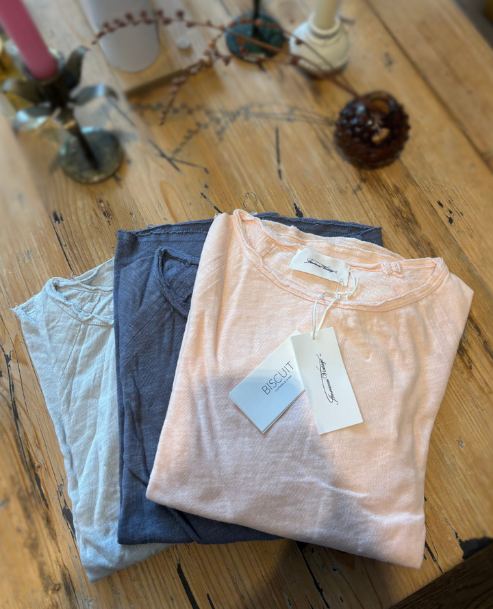 American Vintage X Biscuit Pale Peach Sonoma T-Shirt