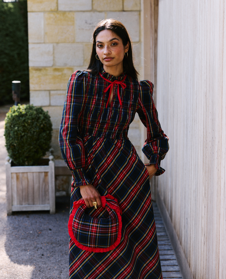 Pink City Prints Izzy Tartan Dress