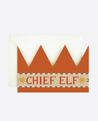 Hadley Chief Elf Party Hat Card