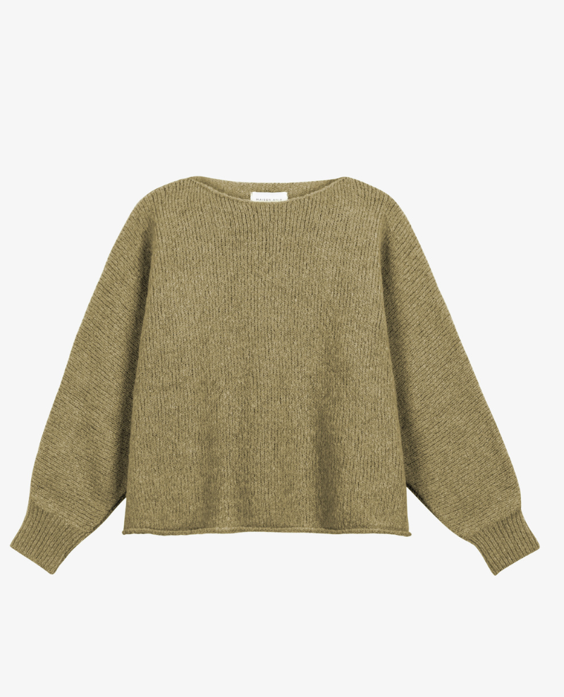 Maison Anje Barico Khaki Boat Knit