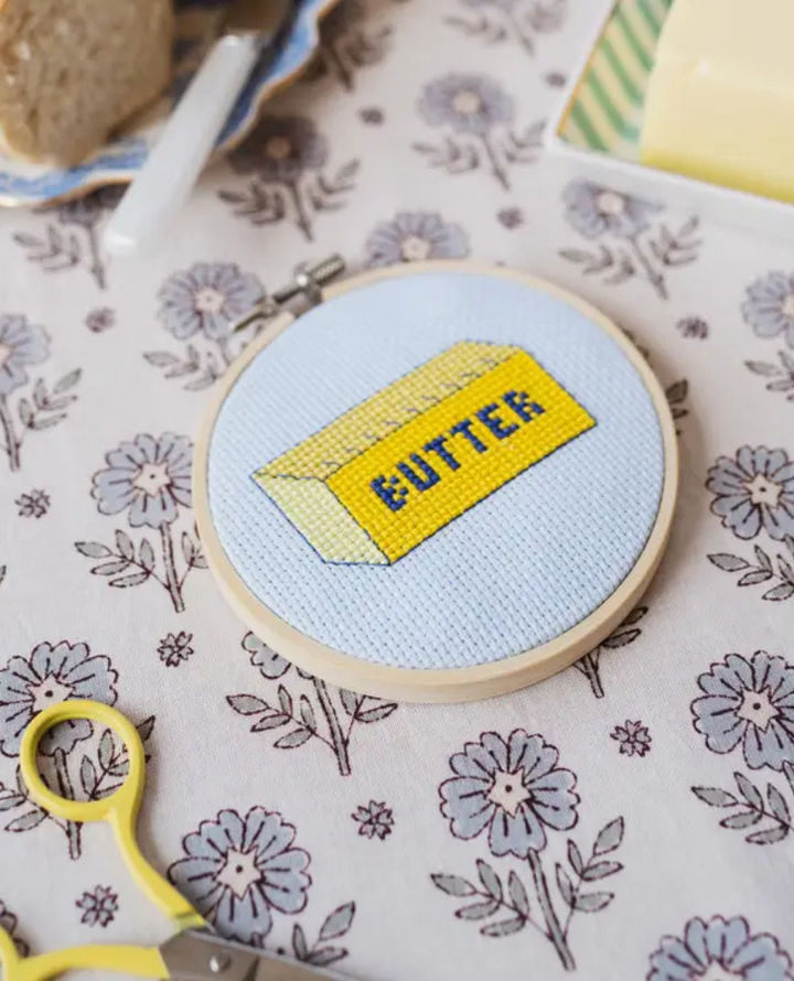 Cotton Clara Butter Cross Stitch Kit