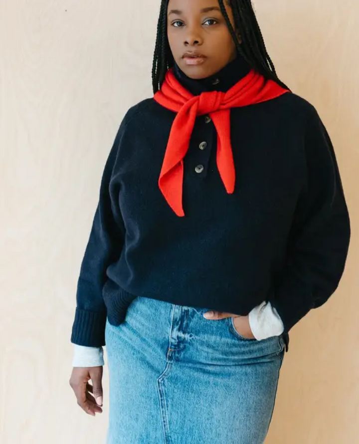 TBCo Merino Red Triangle Scarf