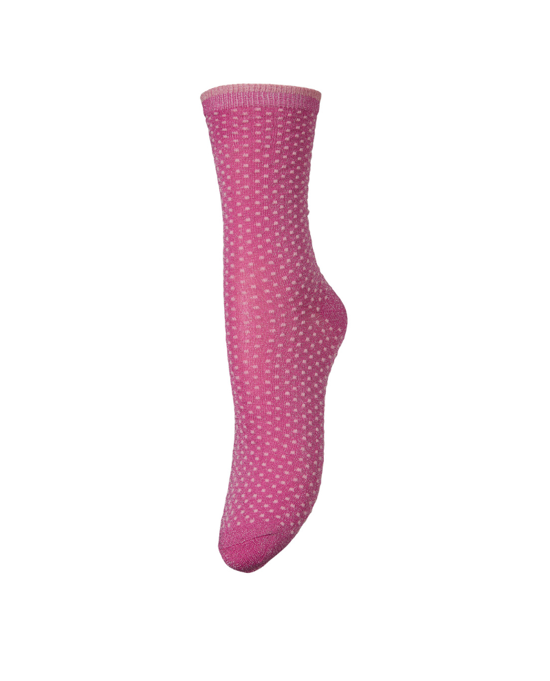 Beck Sondergaard Ditsy Glitter Cabernet Pink Socks