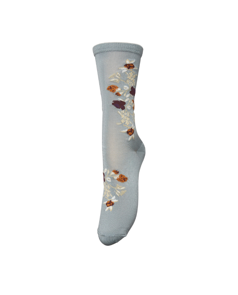 Beck Sondergaard Fleurora Silver Blue Socks