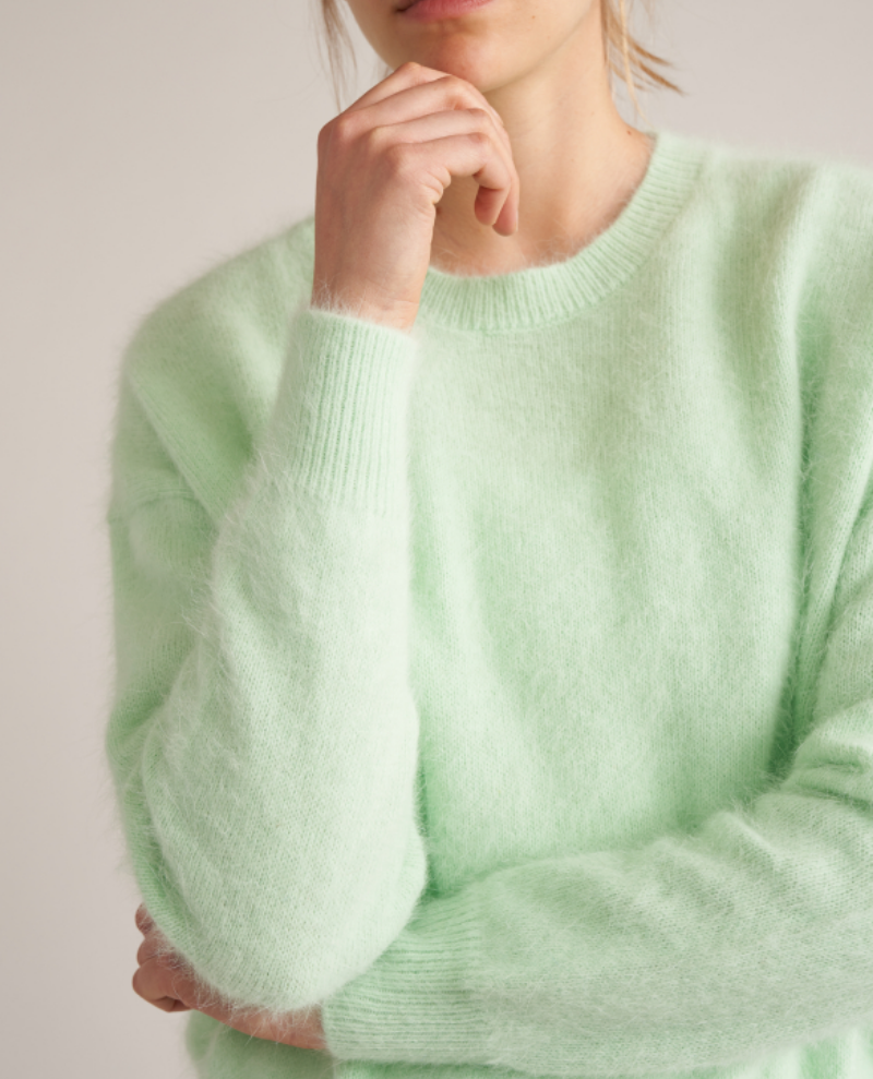 Bellerose Datus Mist Green Angora Knit
