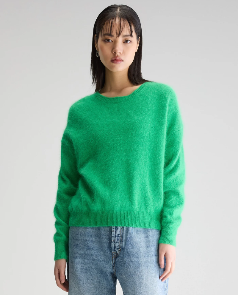 Bellerose Datus Prairie Green Crew Knit1