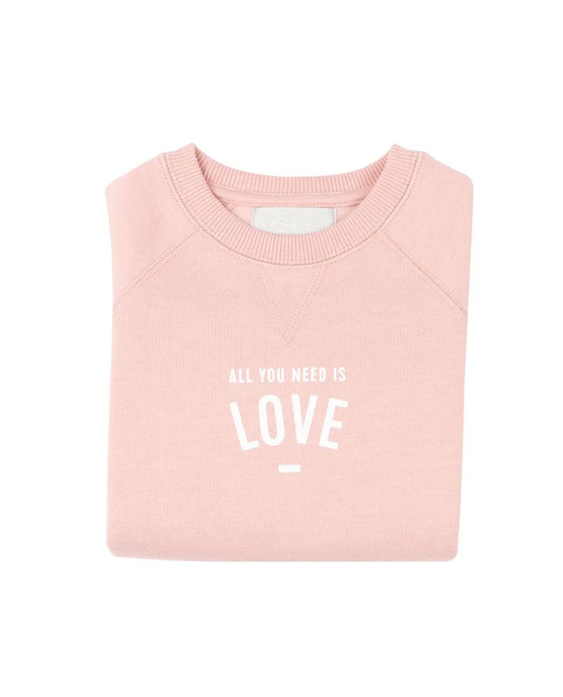 Bob And Blossom Faded "All you need is love" Sweatshirt
