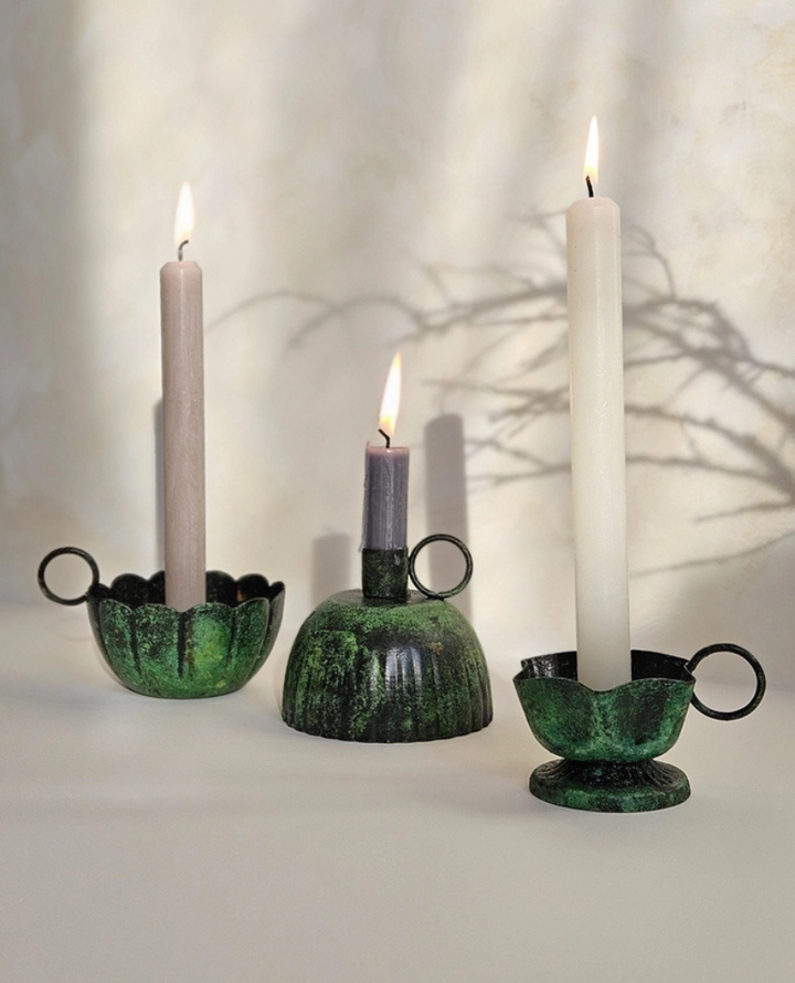 Bohemia Design Scallop Moss Candle Holder