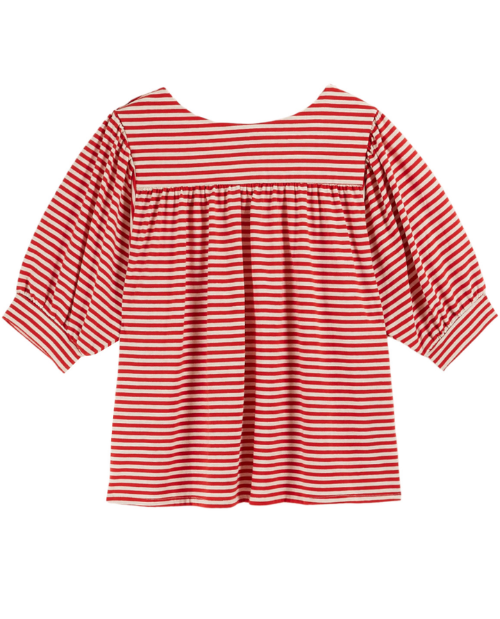 Emile & Ida Bibi Red Stripe T-Shirt
