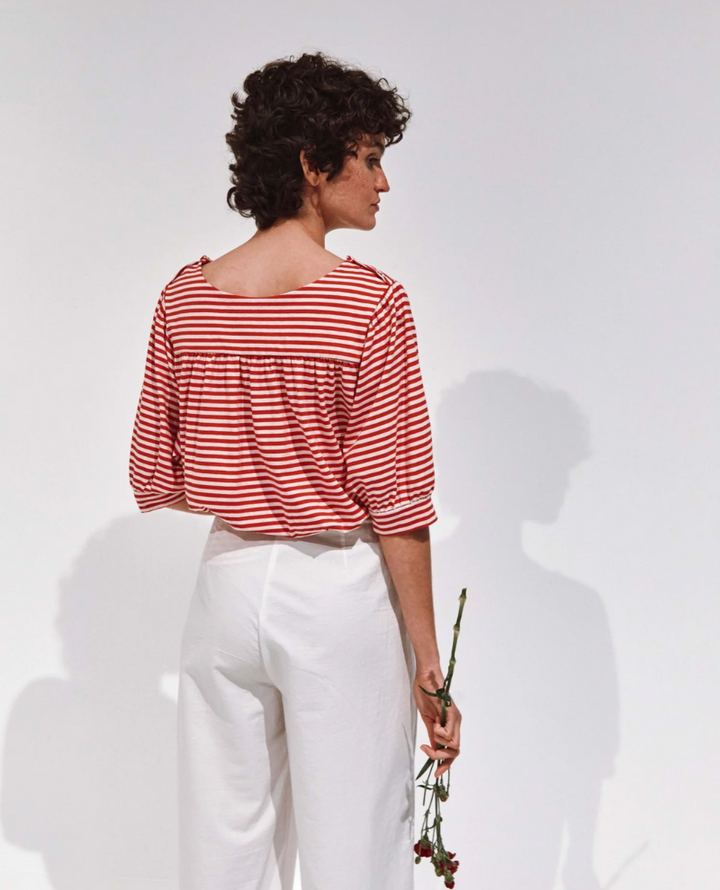 Emile & Ida Bibi Red Stripe T-Shirt