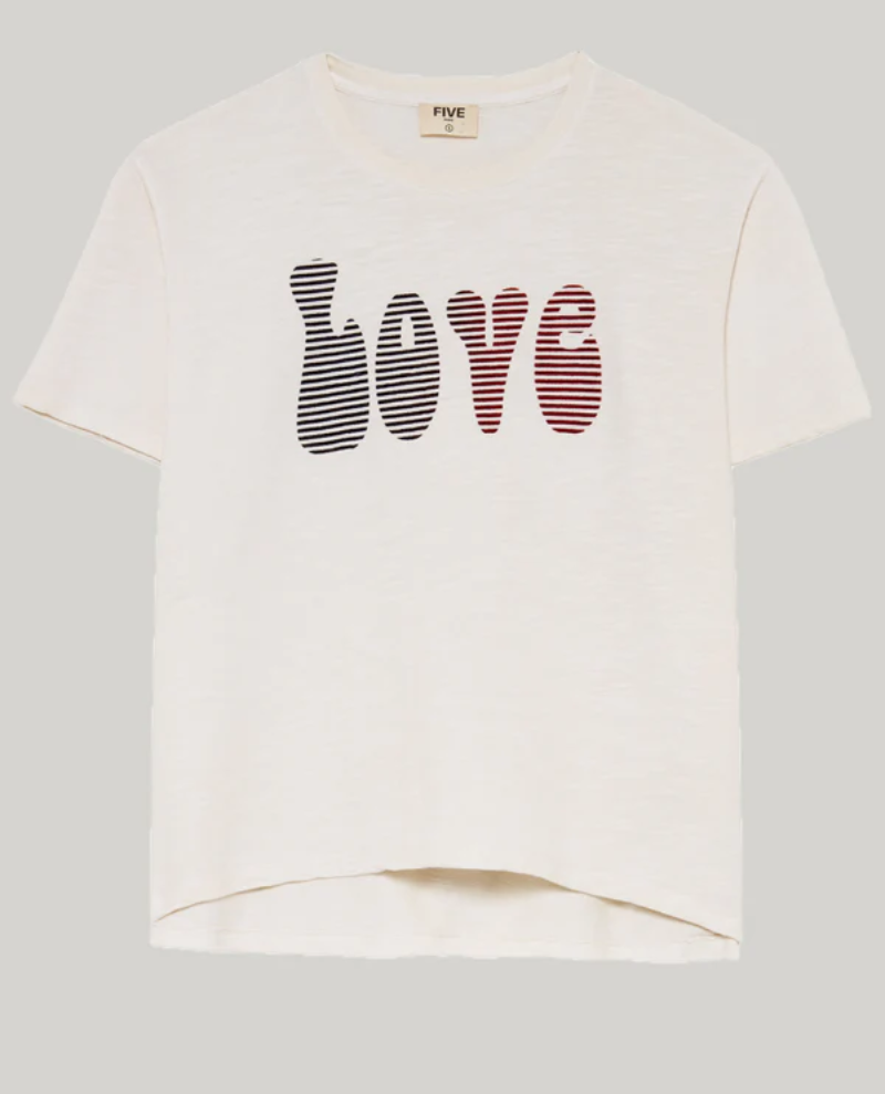 Five Ecru Love T-Shirt