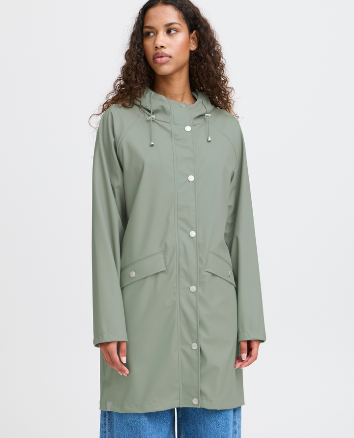 Ichi Tazi Seagrass Green Rain Jacket