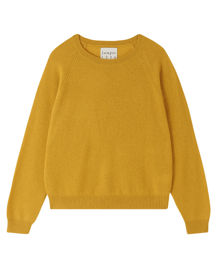 Jumper1234 Crop Mustard Crew Knit