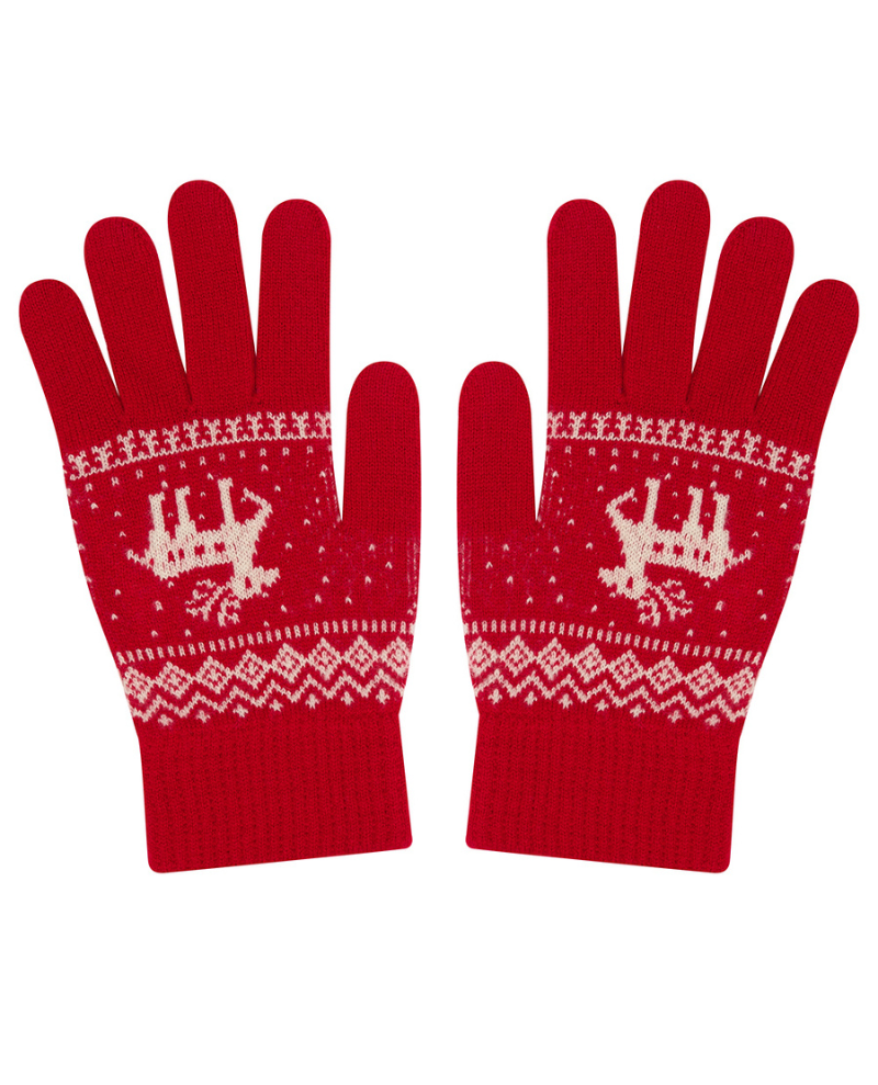 Jumper1234 Reindeer Scarlet Gloves