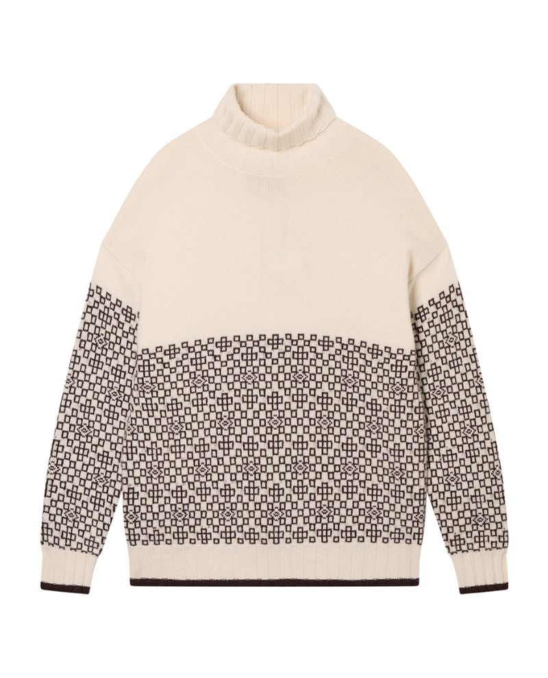 Jumper1234 Shadow Wheat Rollneck Knit