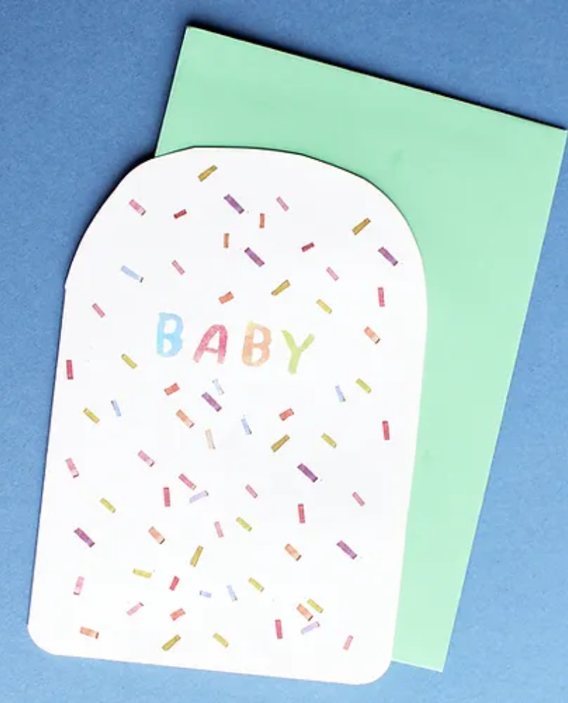 Laura Skilbeck Confetti Baby Card