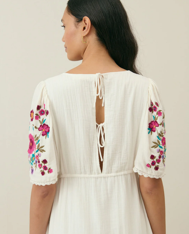 Louise Misha Balina Cream Maxi Dress