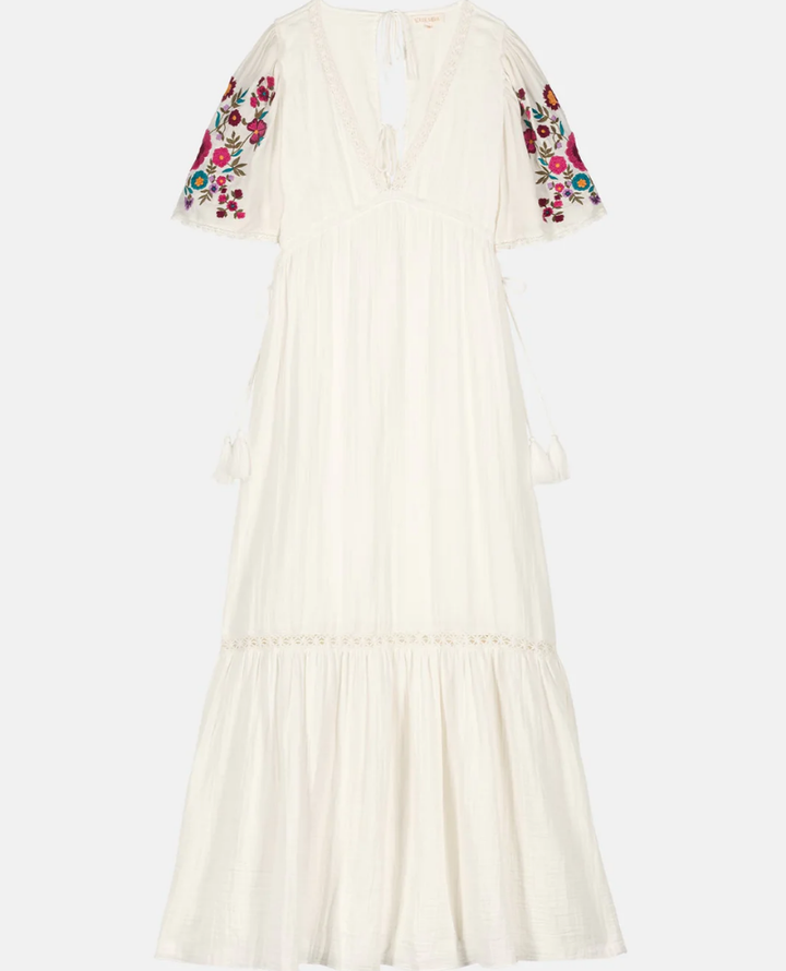 Louise Misha Balina Cream Maxi Dress