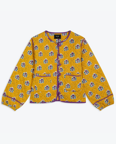 Lowie Indiennes Sunflower Yellow Quilted Jacket