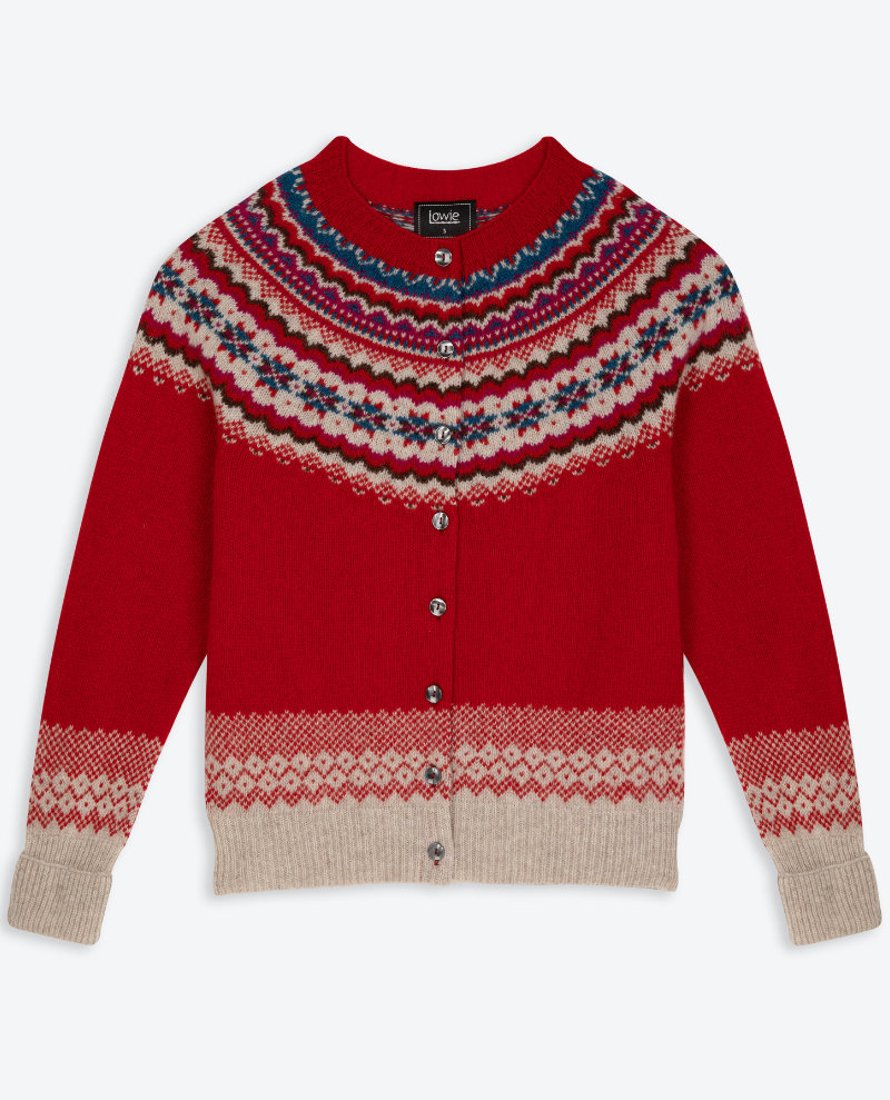 Lowie Caerphilly Fair Ilse Red Cardigan
