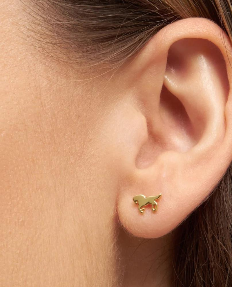 Lulu Copenhagen Gold Wild Horse Ear Stud – Biscuit Clothing Ltd
