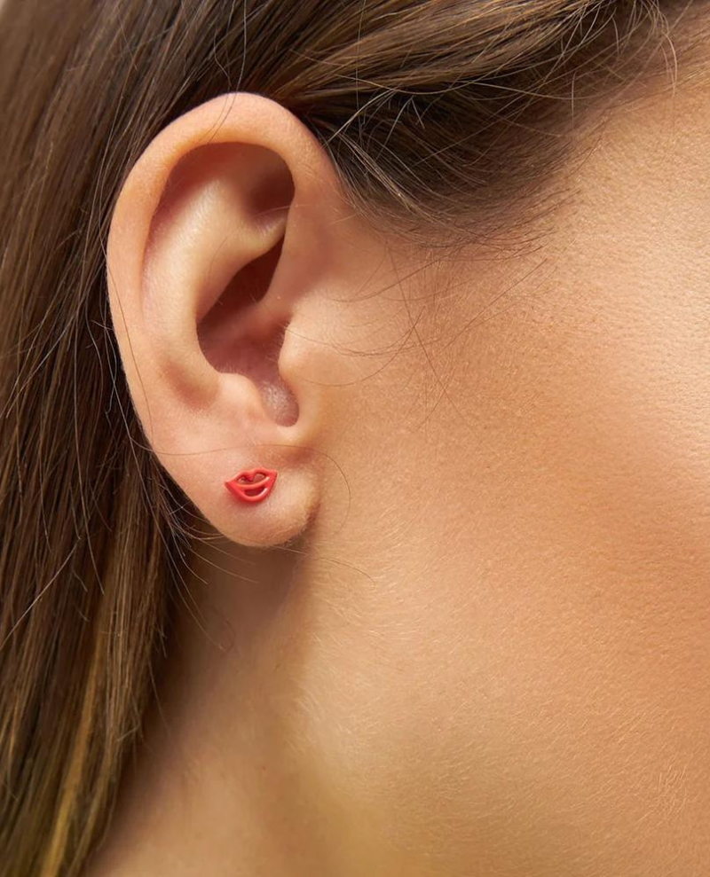 Lulu Copenhagen Pink Lips Ear Stud – Biscuit Clothing Ltd