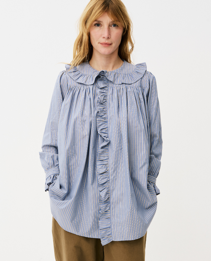 Maison Anana Steffi Blue Stripe Shirt