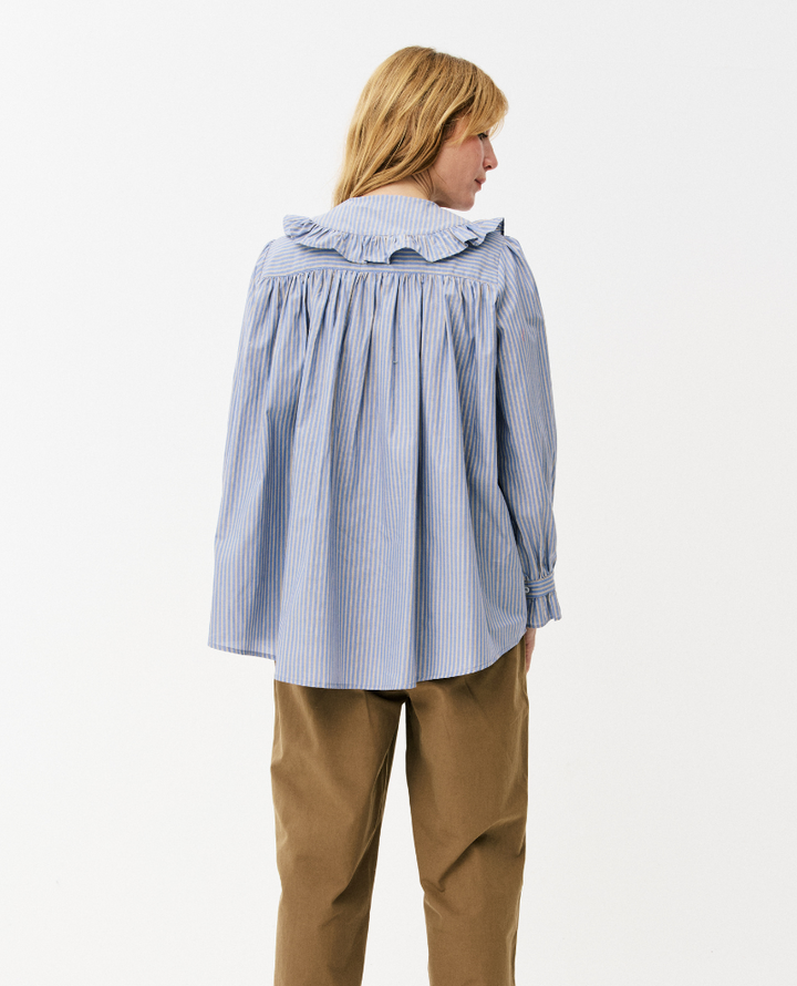 Maison Anana Steffi Blue Stripe Shirt