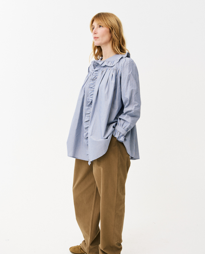Maison Anana Steffi Blue Stripe Shirt