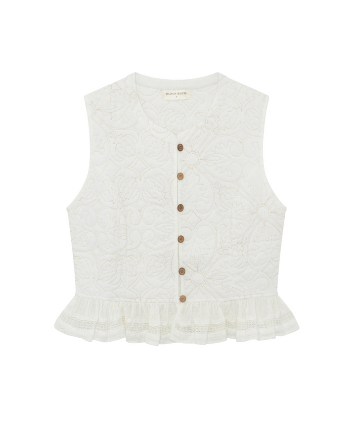 Maison Hotel Sandro Tesela Ivory Gilet