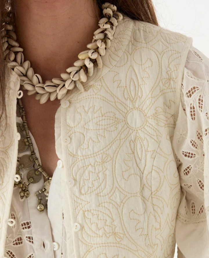 Maison Hotel Sandro Tesela Ivory Gilet