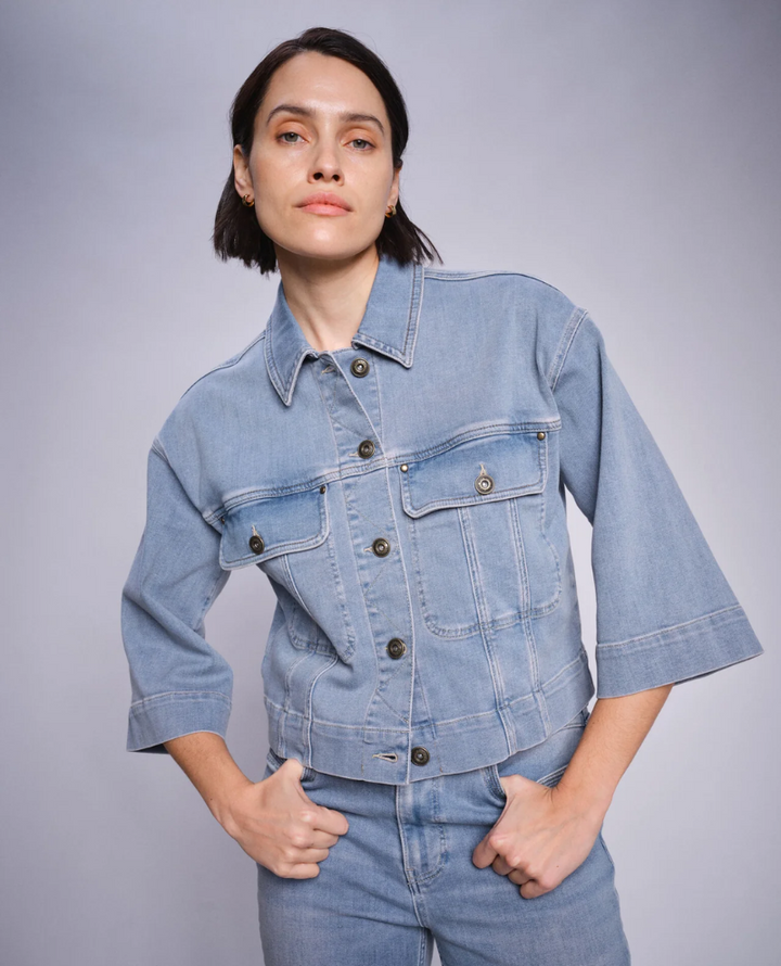Mos Mosh Penn Ice Blue Denim Jacket