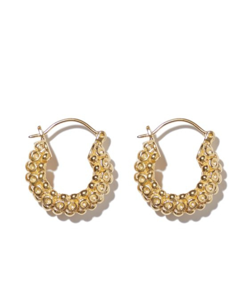Mimi Et Toi Gold Cammi Hoop Earrings