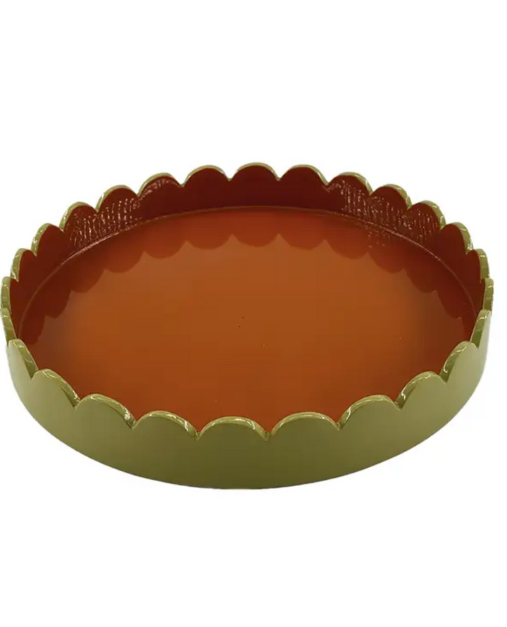 Opjet Paris Ochre Round Wavy Tray